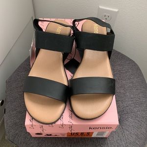 Kensie Everlee Black Sandal NEW